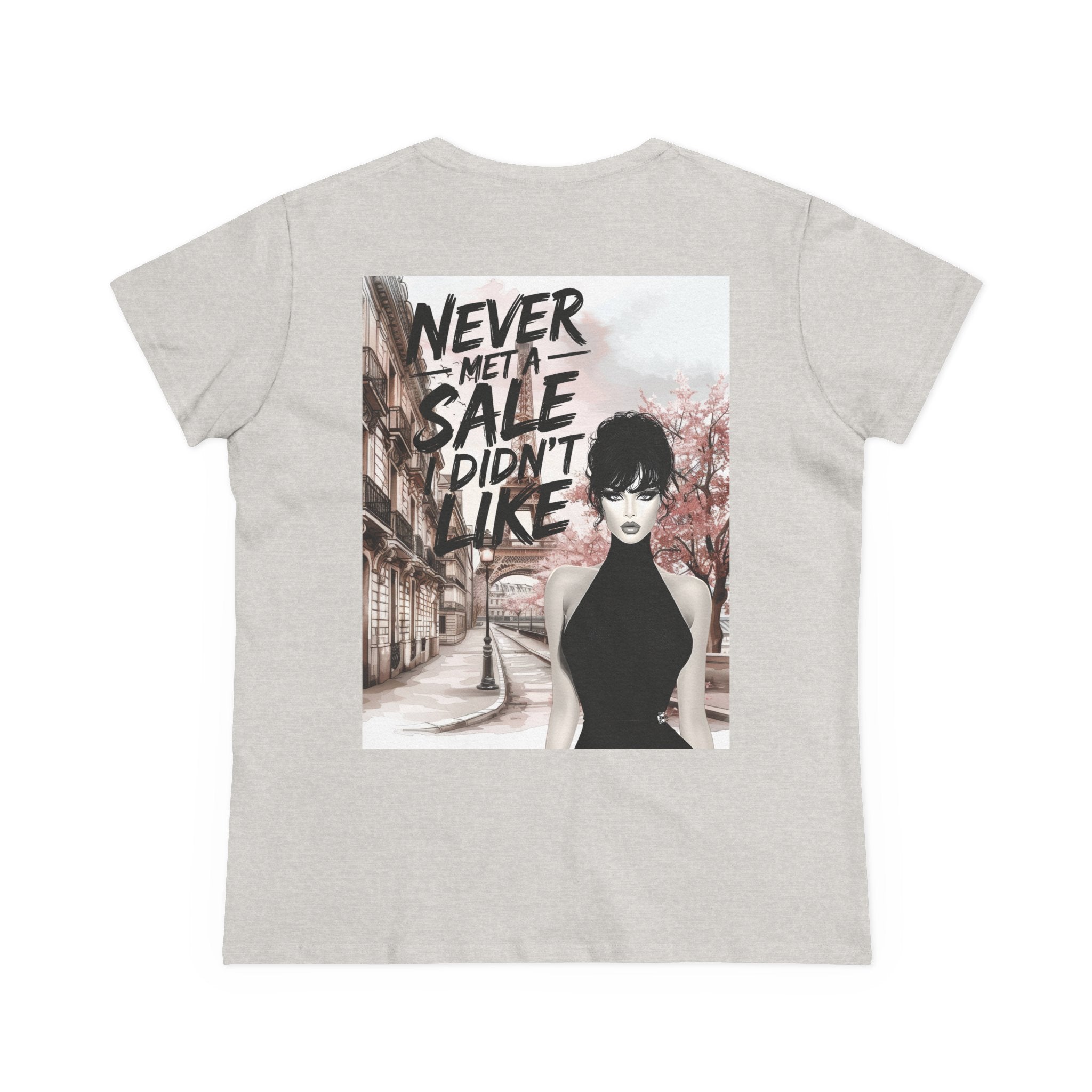 Graphic Tee — 'Never Met a Sale I Didn't Like' Women's Fashion T-Shirt