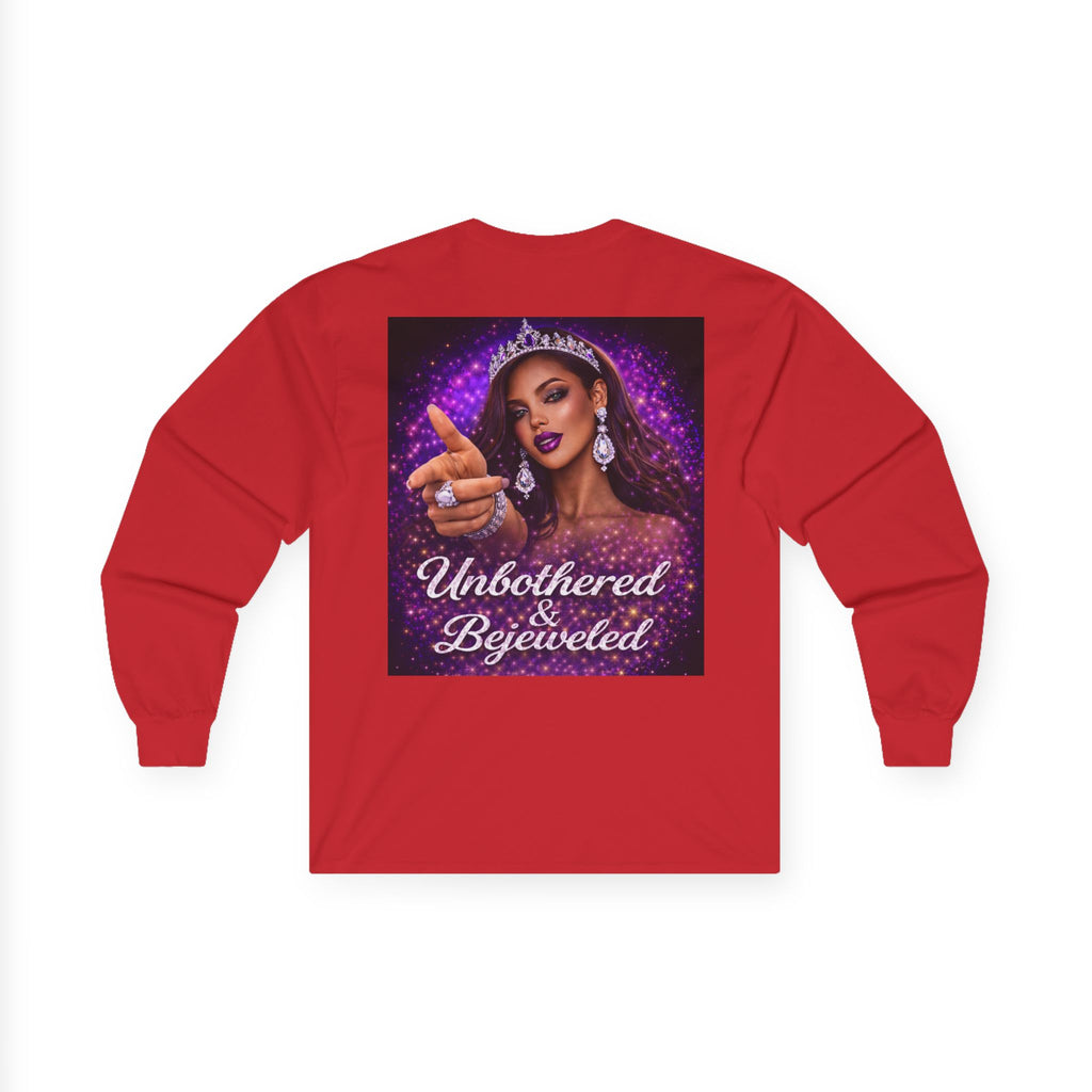 Unbothered & Bejeweled Long Sleeve Tee