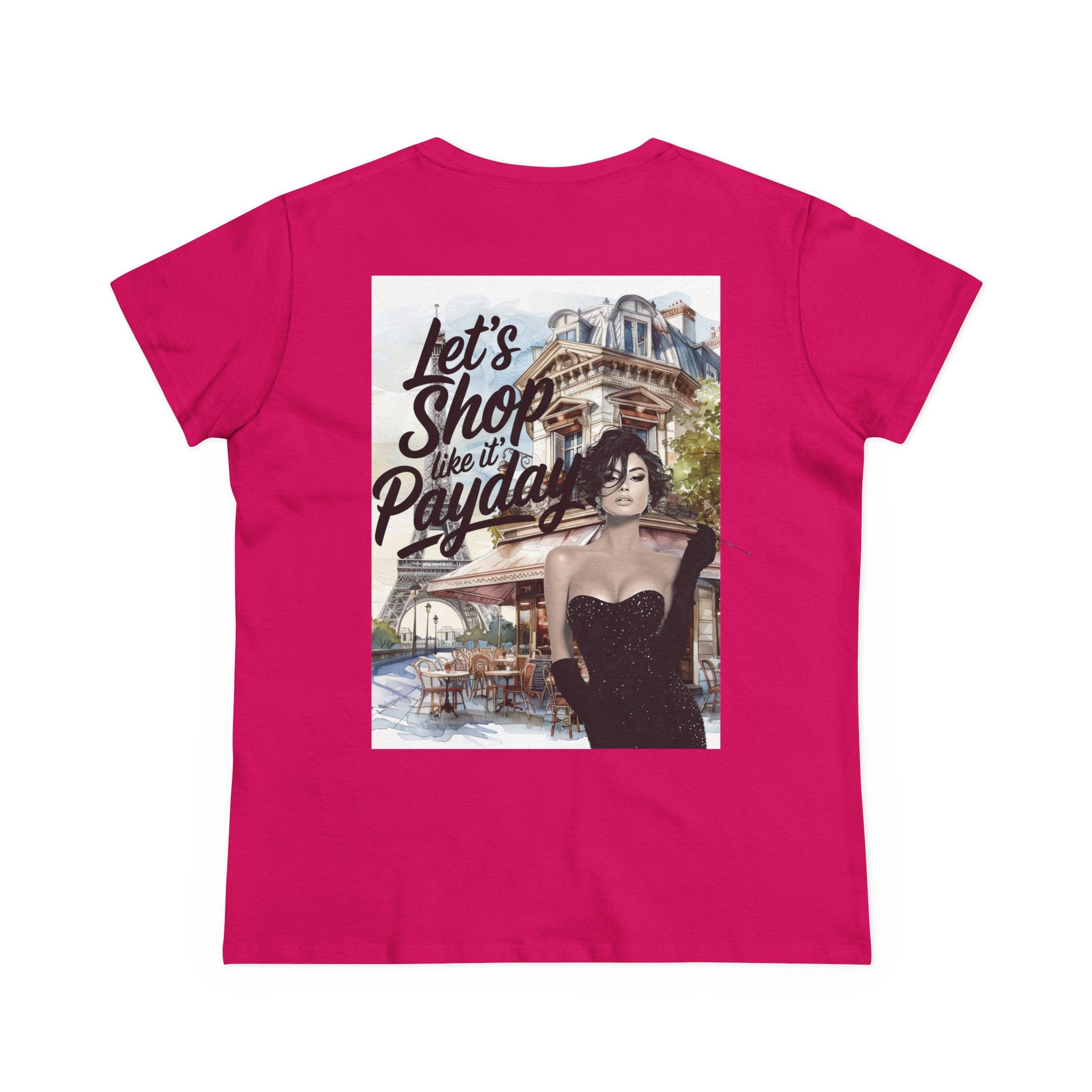Let’s Shop Like It’s Payday Tee — Retro Chic Women’s Graphic T-Shirt