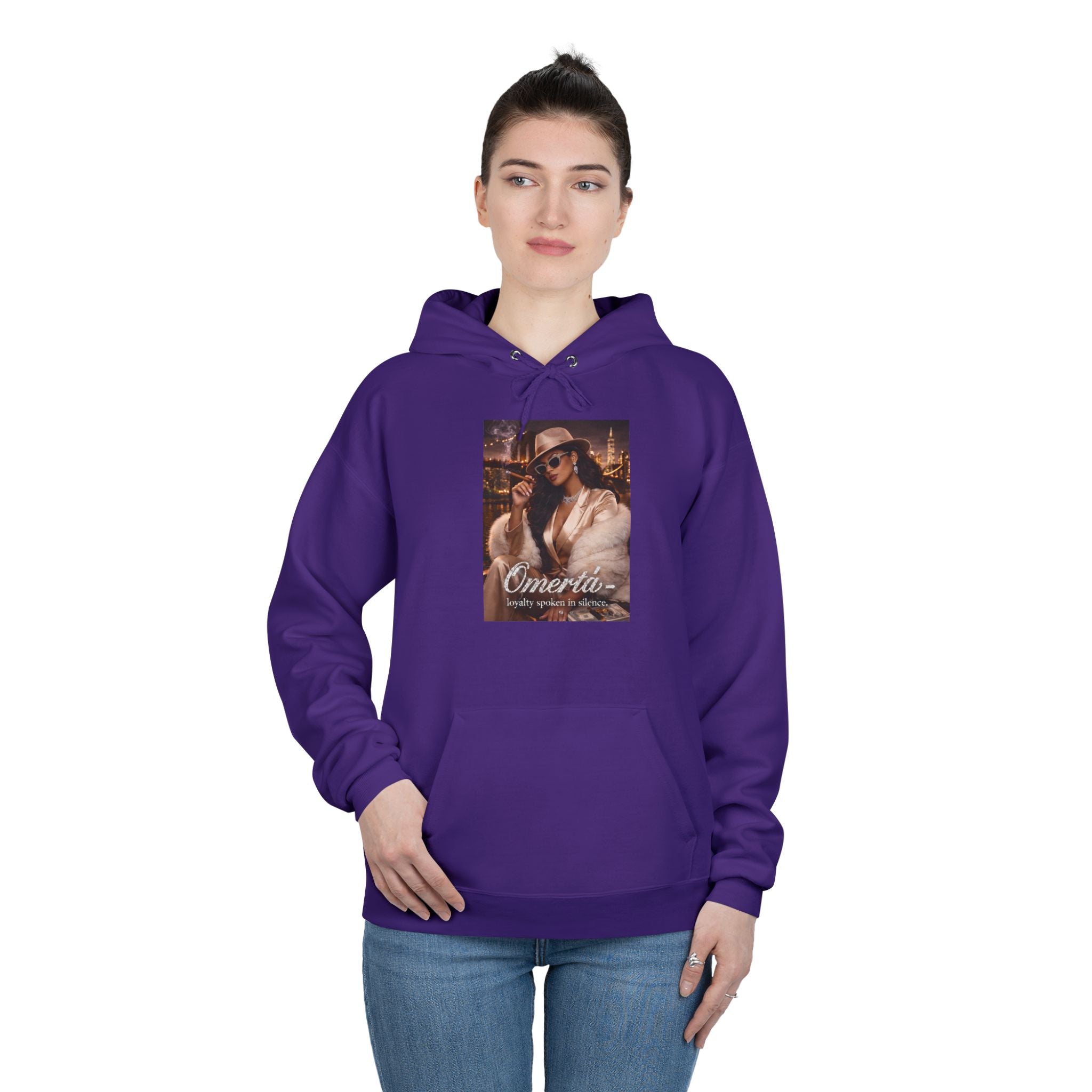 Vintage Cigarette Girl Hoodie — 'Cinerilla' Retro Pinup Pullover