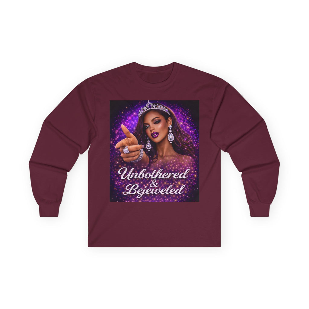 Unbothered & Bejeweled Long Sleeve Tee