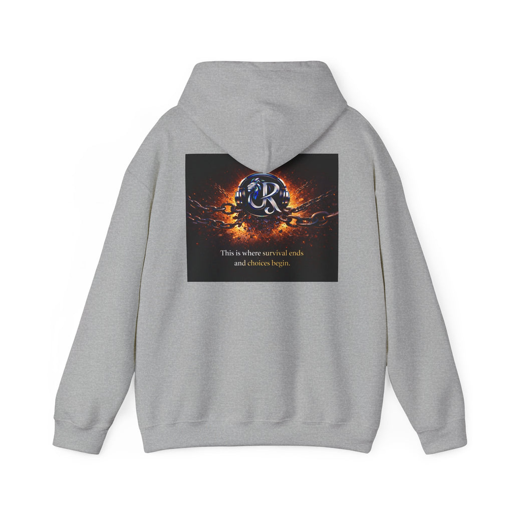 Ember Crest Hoodie — "This is where warrior souls and dreams begin" Graphic Pullover