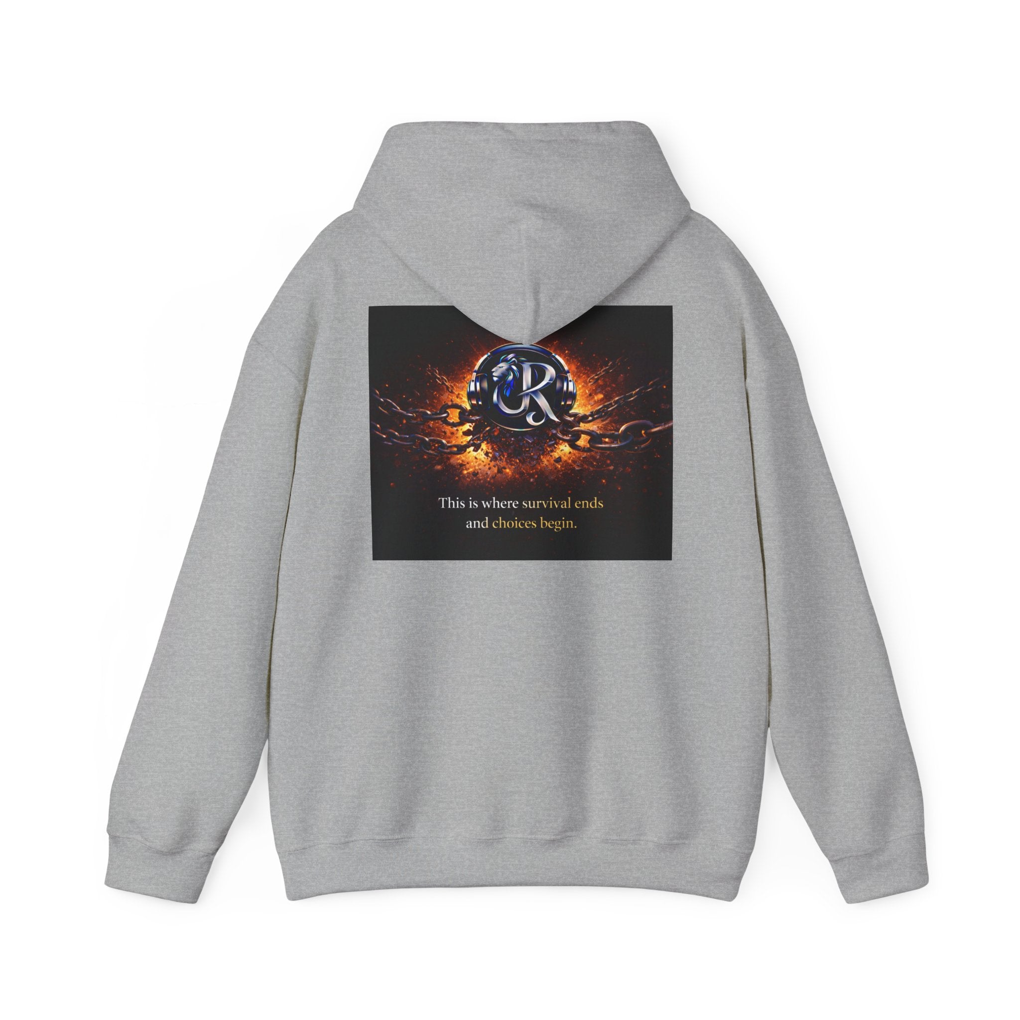 Ember Crest Hoodie — "This is where warrior souls and dreams begin" Graphic Pullover