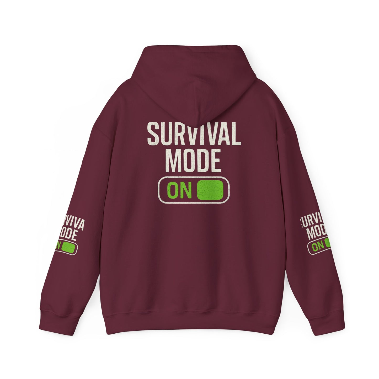 Survival Mode On Hoodie — Casual Graphic Pullover for Everyday Comfort
