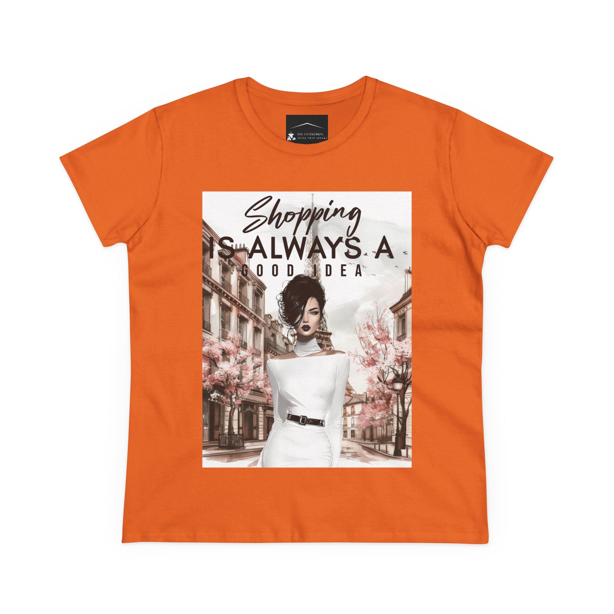 Shopping Is Always a Good Idea Tee — Chic Fashionista Women's Graphic T-Shirt