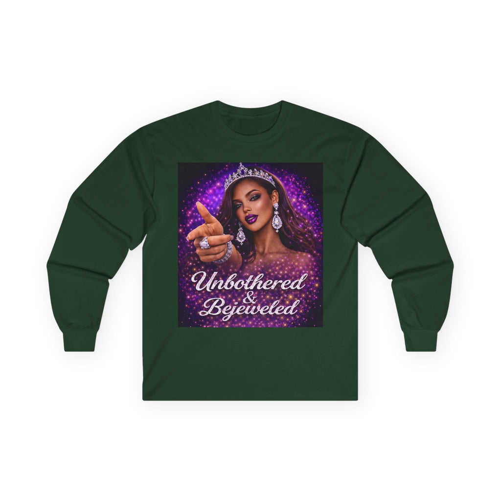 Unbothered & Bejeweled Long Sleeve Tee