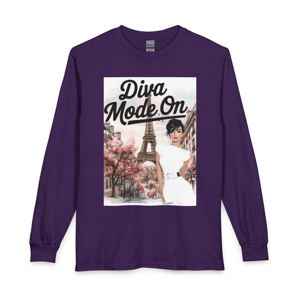 Diva Mode On Long Sleeve Tee