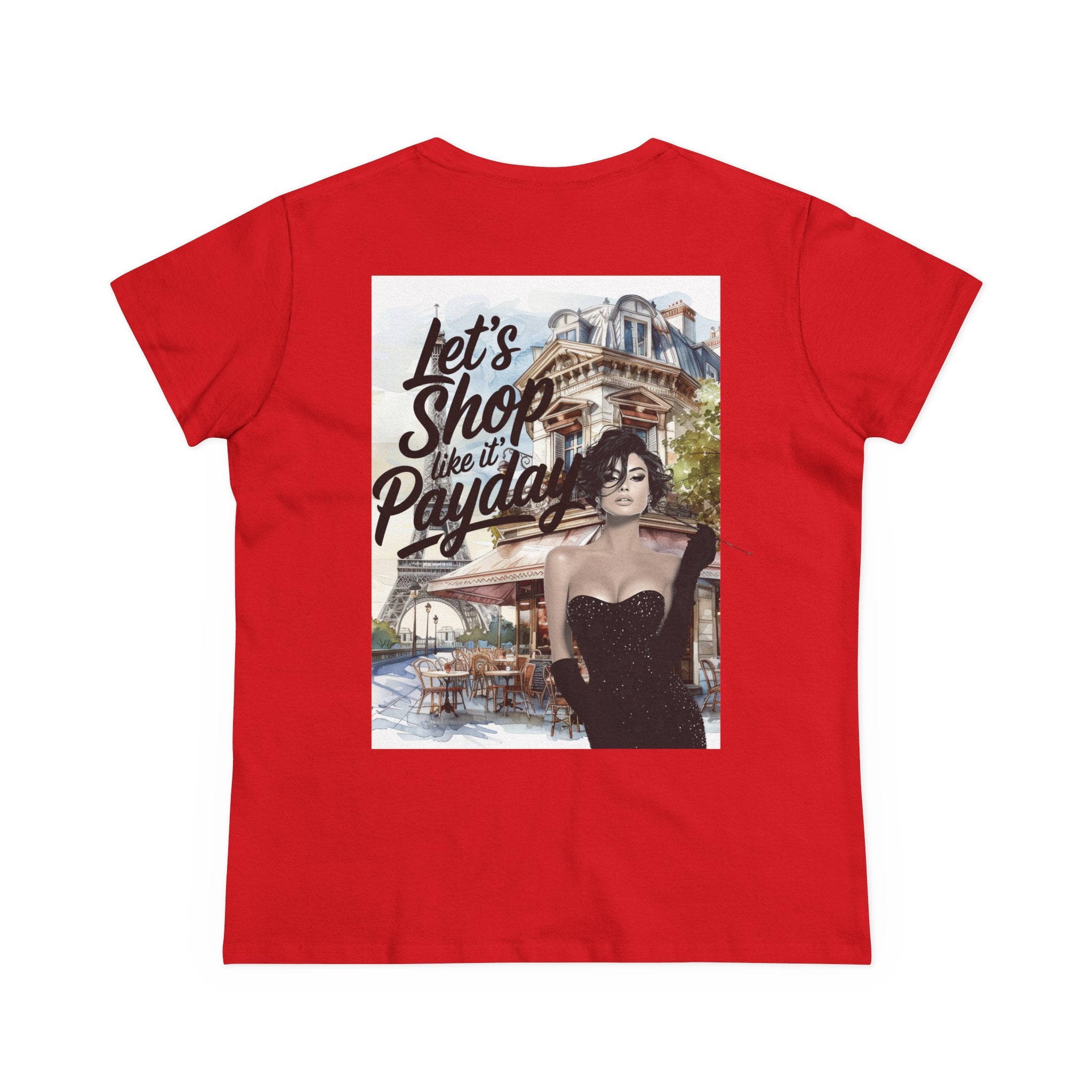 Let’s Shop Like It’s Payday Tee — Retro Chic Women’s Graphic T-Shirt