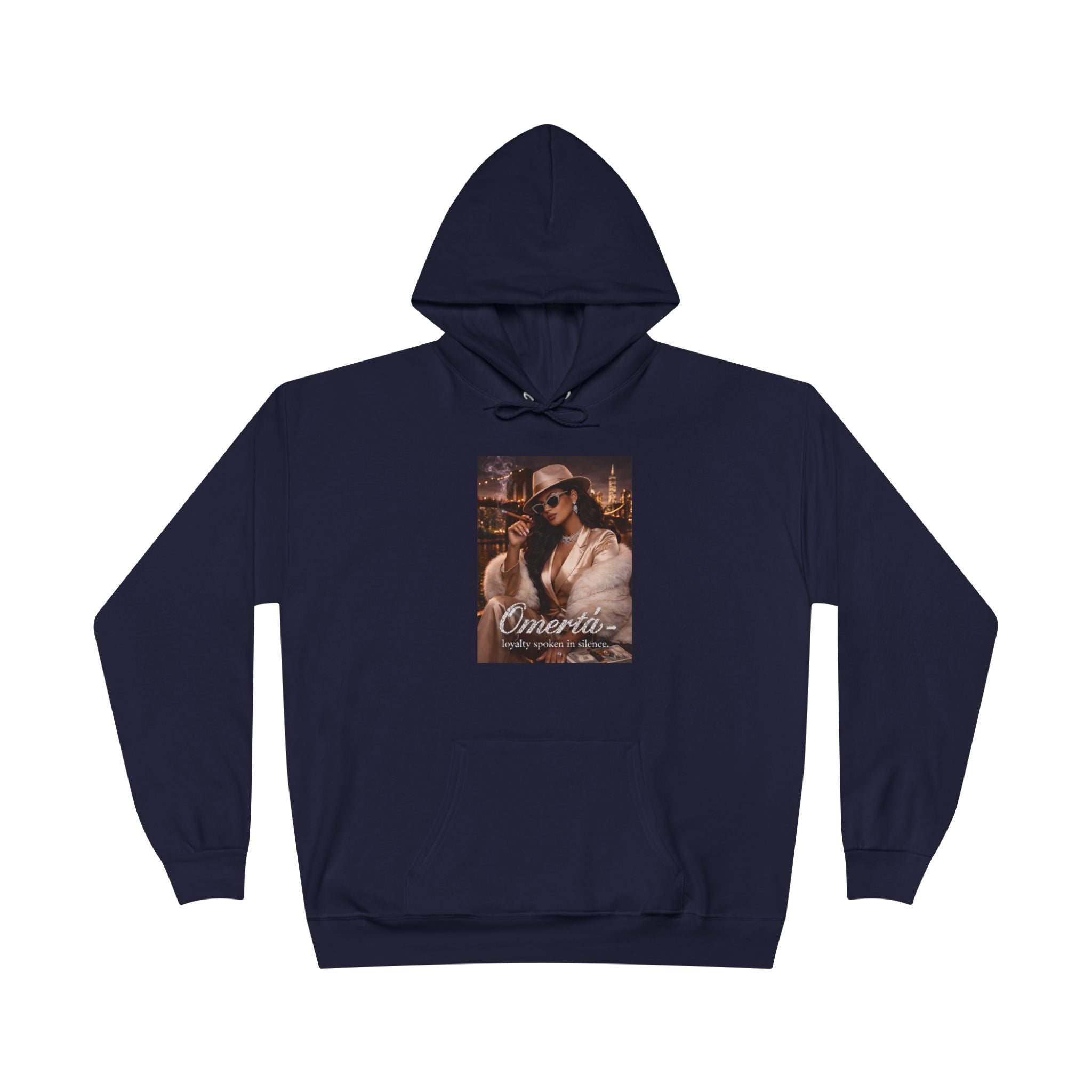 Vintage Cigarette Girl Hoodie — 'Cinerilla' Retro Pinup Pullover