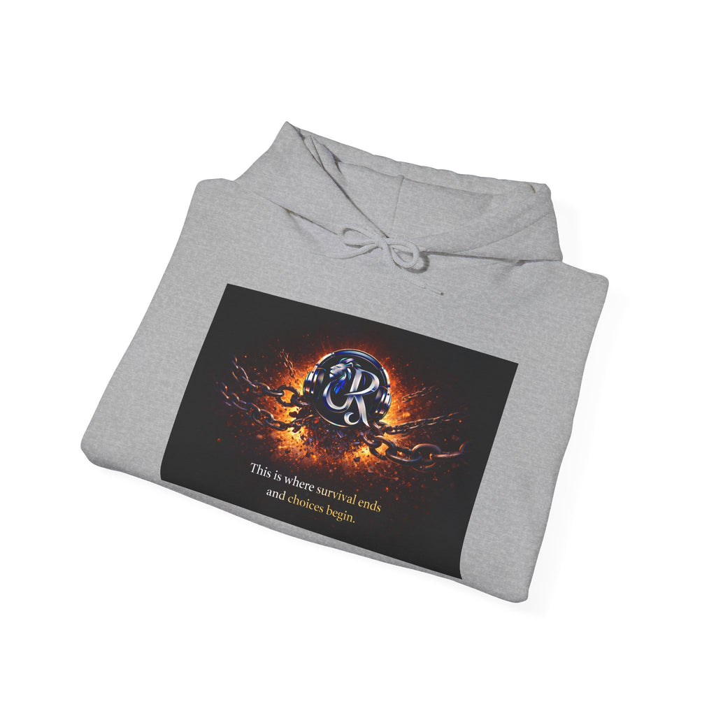Ember Crest Hoodie — "This is where warrior souls and dreams begin" Graphic Pullover