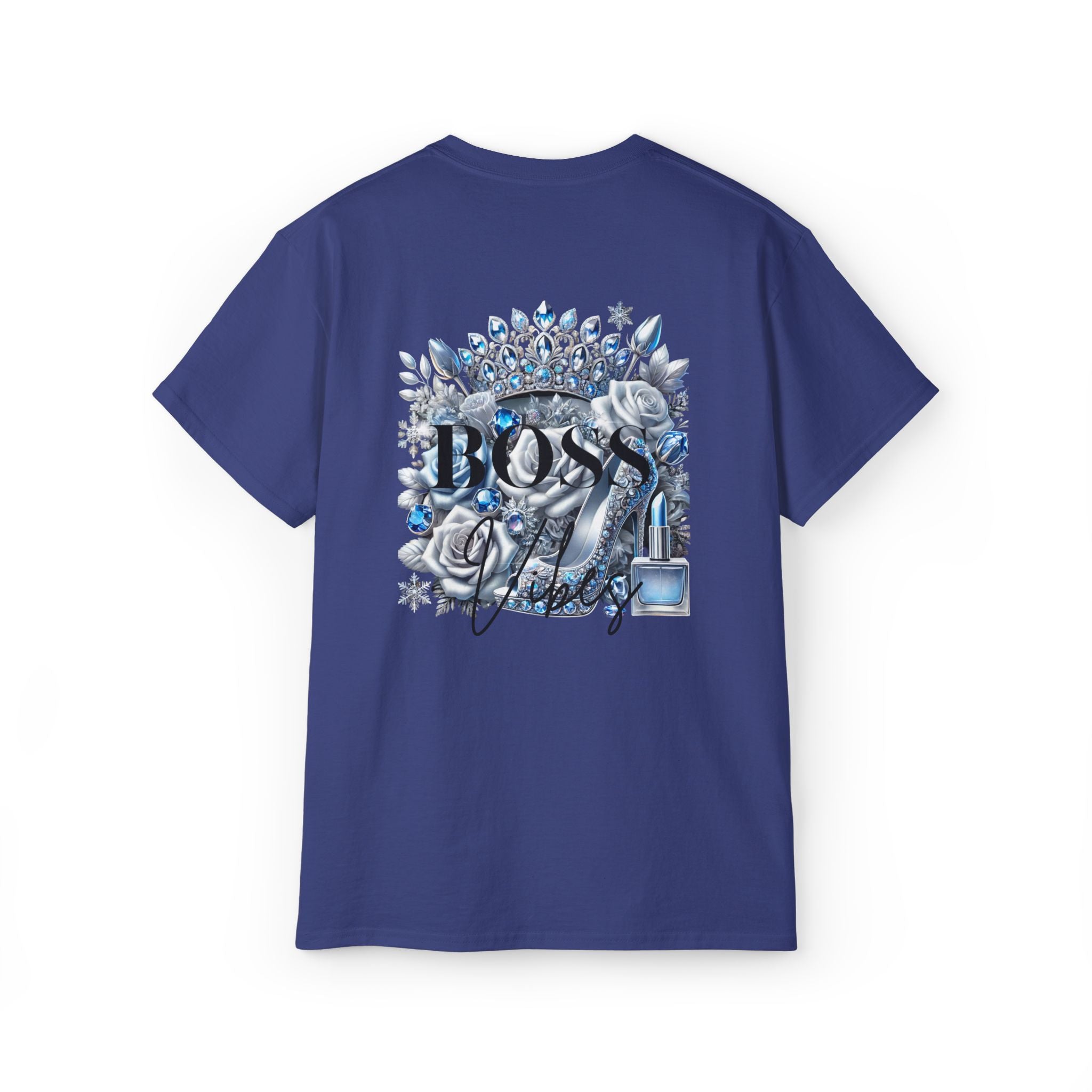 Boss Lady Tee — Women's Empowerment Graphic T‑Shirt (Crown & Roses Design)