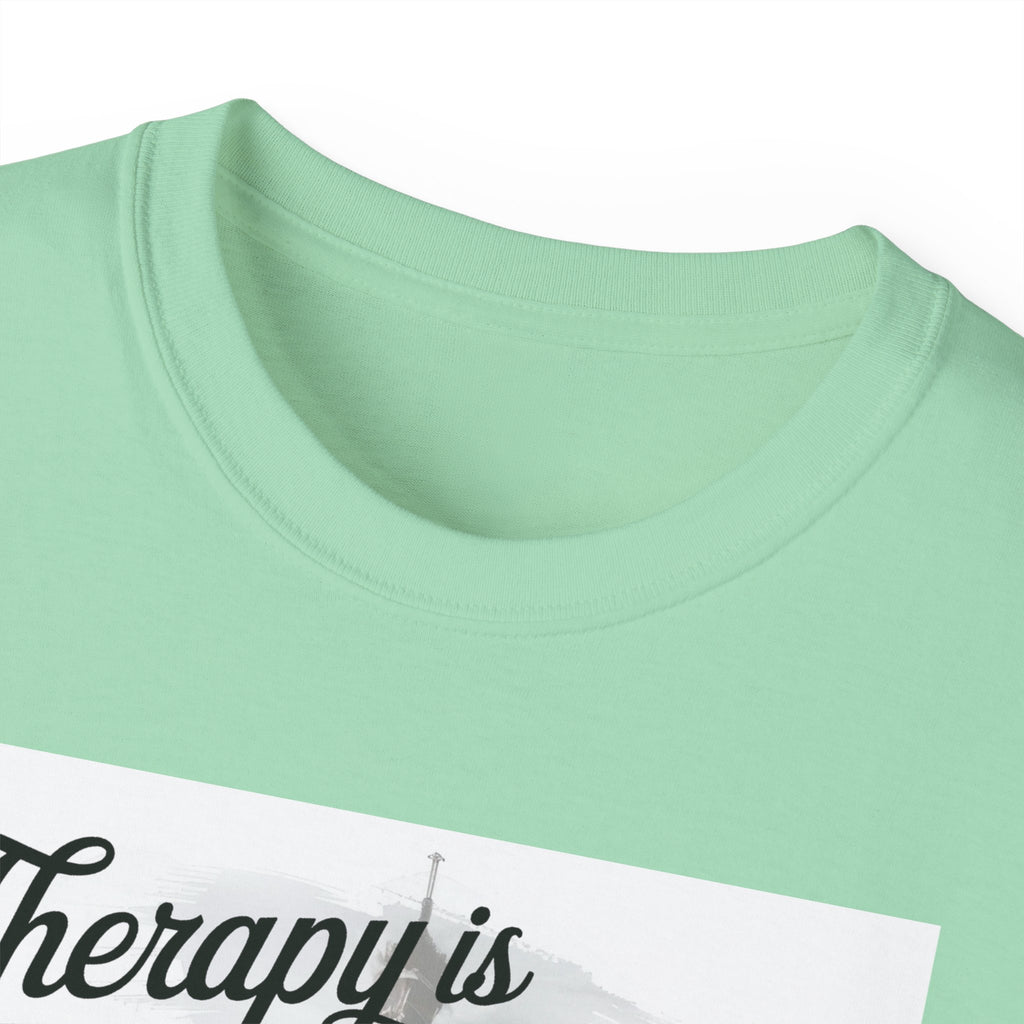 Fashion Quote Tee — "Therapy Is Temporary, Fashion Is Forever" Graphic T-Shirt