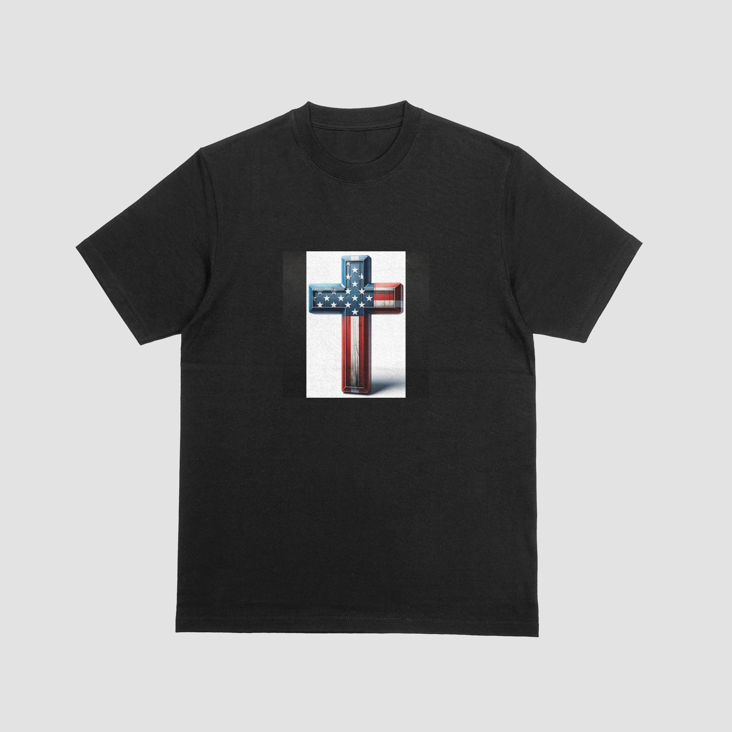 American flag cross t-shirt