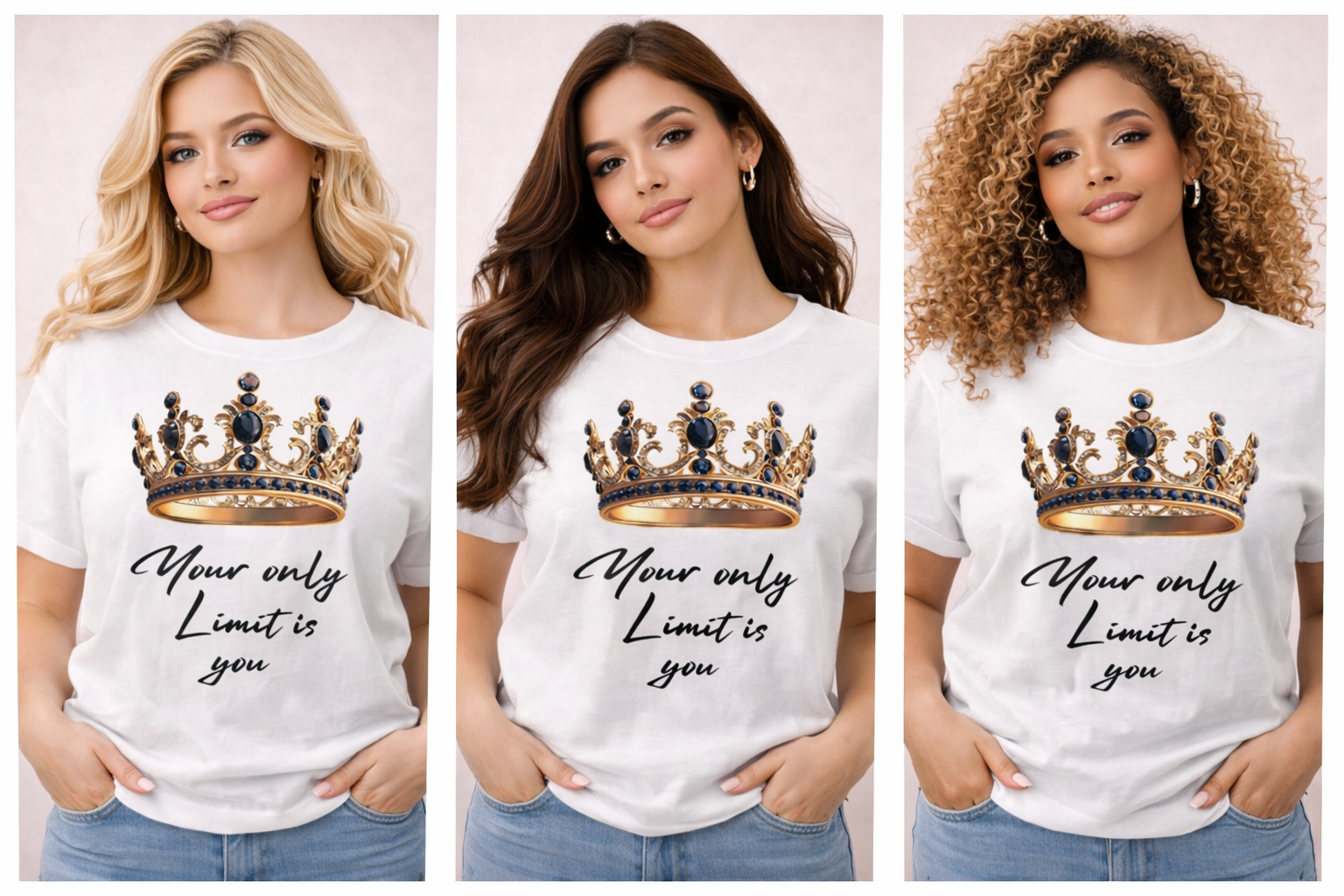 👑 Your Only Limit Is You – Affirmation Tee