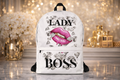 💎 Lady Boss Diamond Lip Backpack – For the Woman Who Handles Her Business in Style