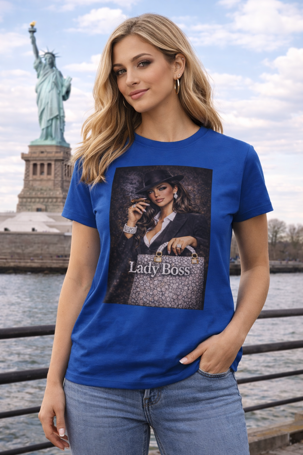 Lady Boss Graphic Tee — Women's Empowerment Vintage Style Shirt Sale end 02/15/26