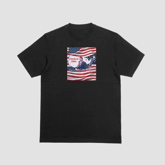 Charlie Kirk American Flag