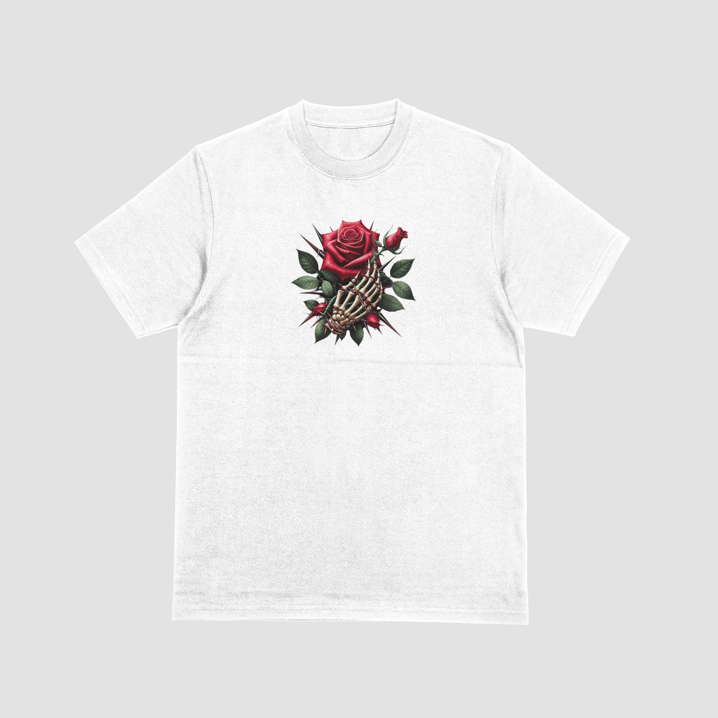 Skeleton Hand with Rose