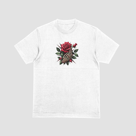 Skeleton Hand with Rose