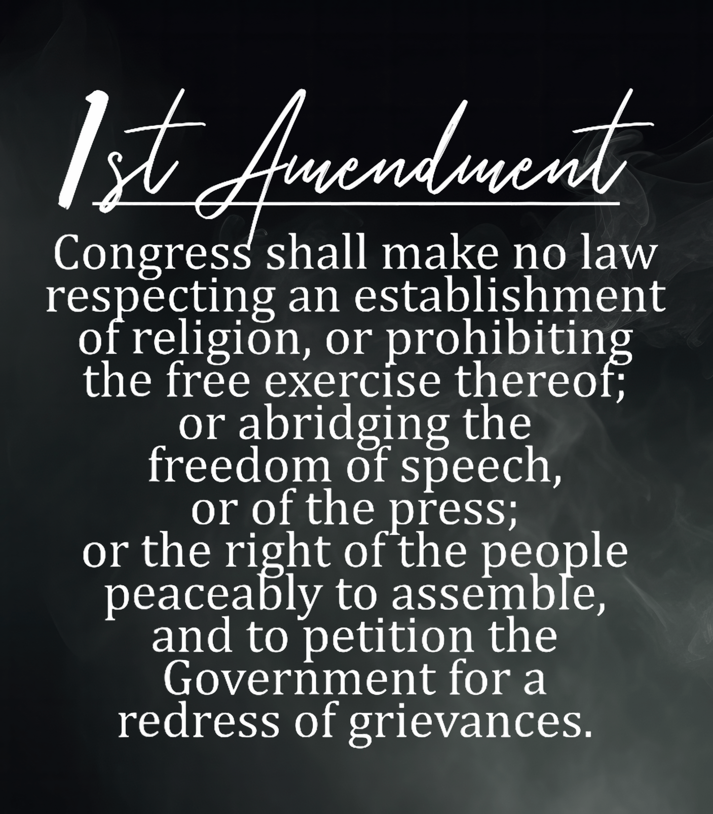 1st Amendment