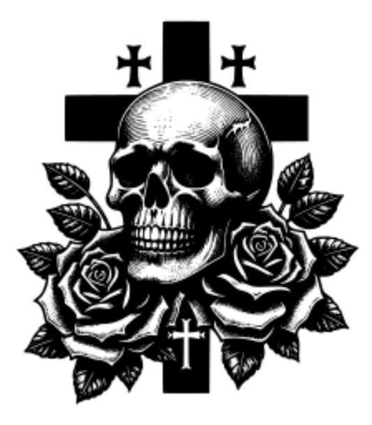 Skull with Cross