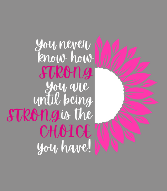 Being Strong Is The Only Choice You Have
