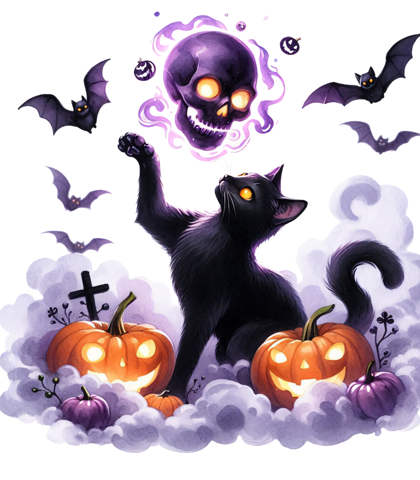 Skeleton Black Cat