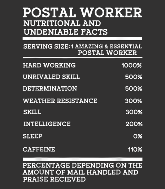 Postal Worker Nutritional And Undeniable Facts