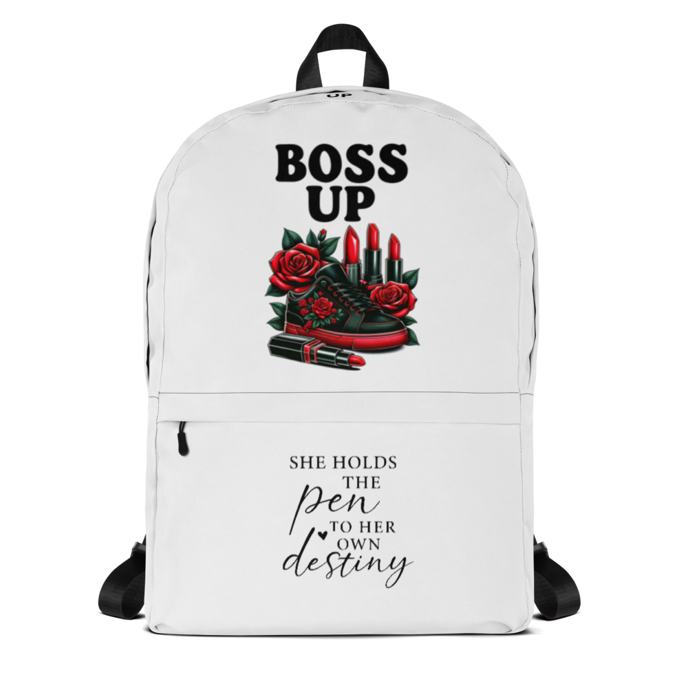Boss Up Roses & Lipstick Fashion Backpack