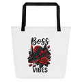Boss Vibes – Empowered Woman Large Tote Bag (Double-Sided Design)