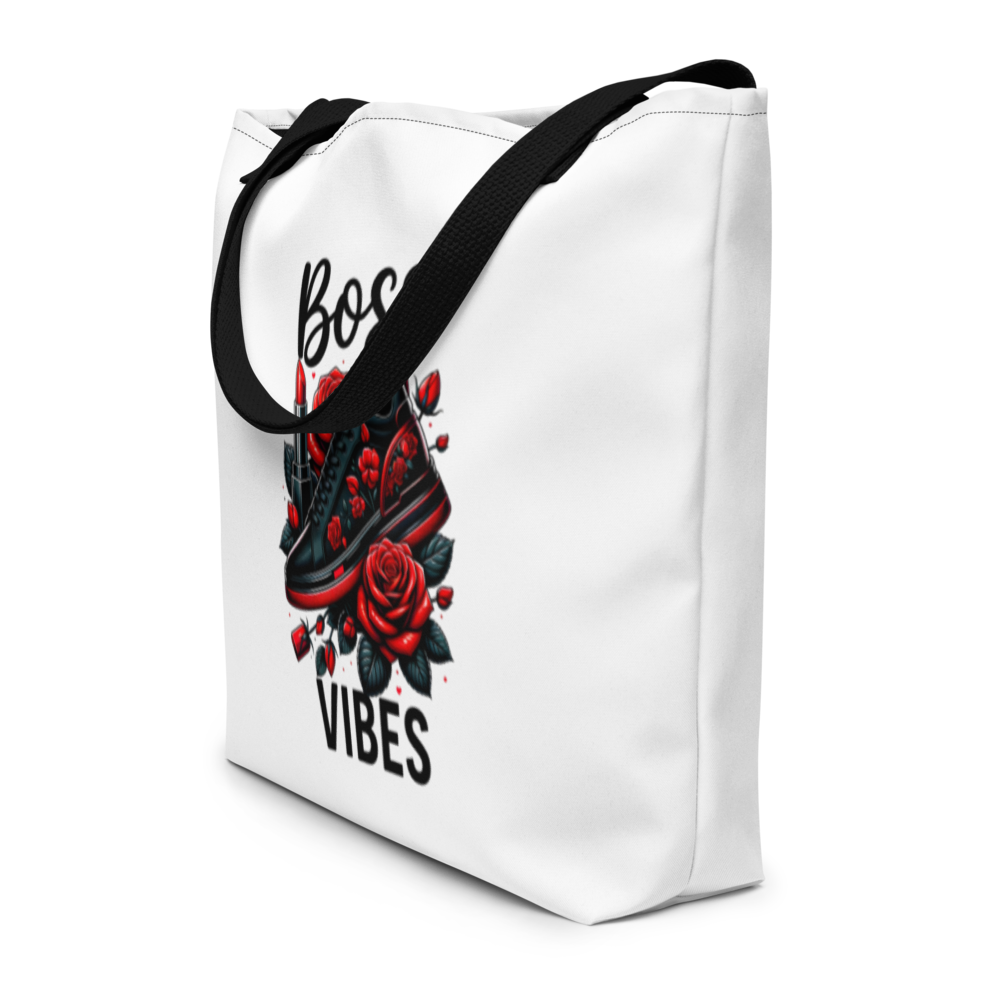 Boss Vibes – Empowered Woman Large Tote Bag (Double-Sided Design)