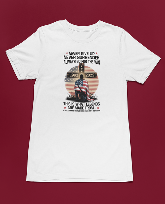 NEVER GIVE UP NEVER SURRENDER