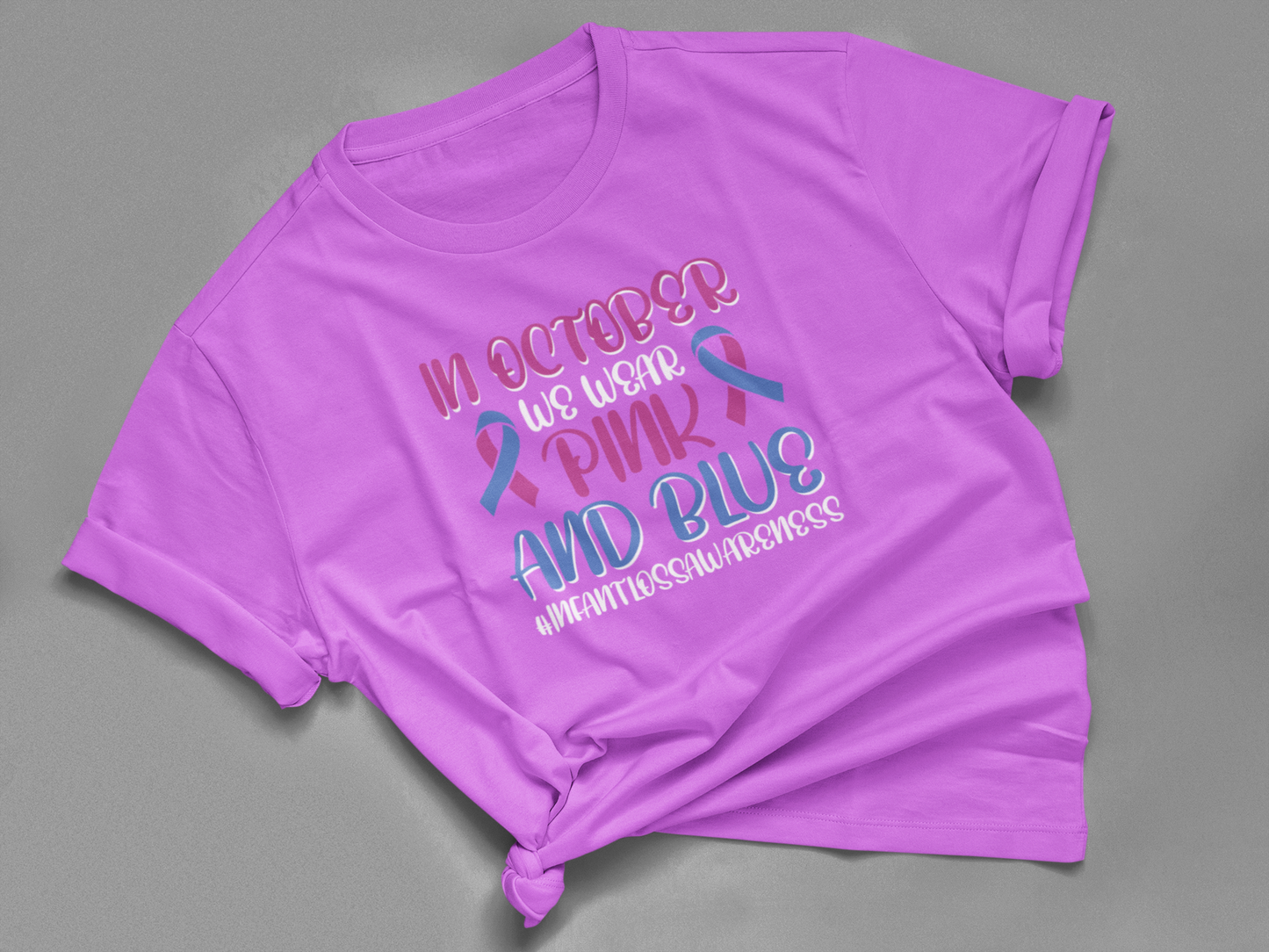 In October we Wear Pink & Blue #4