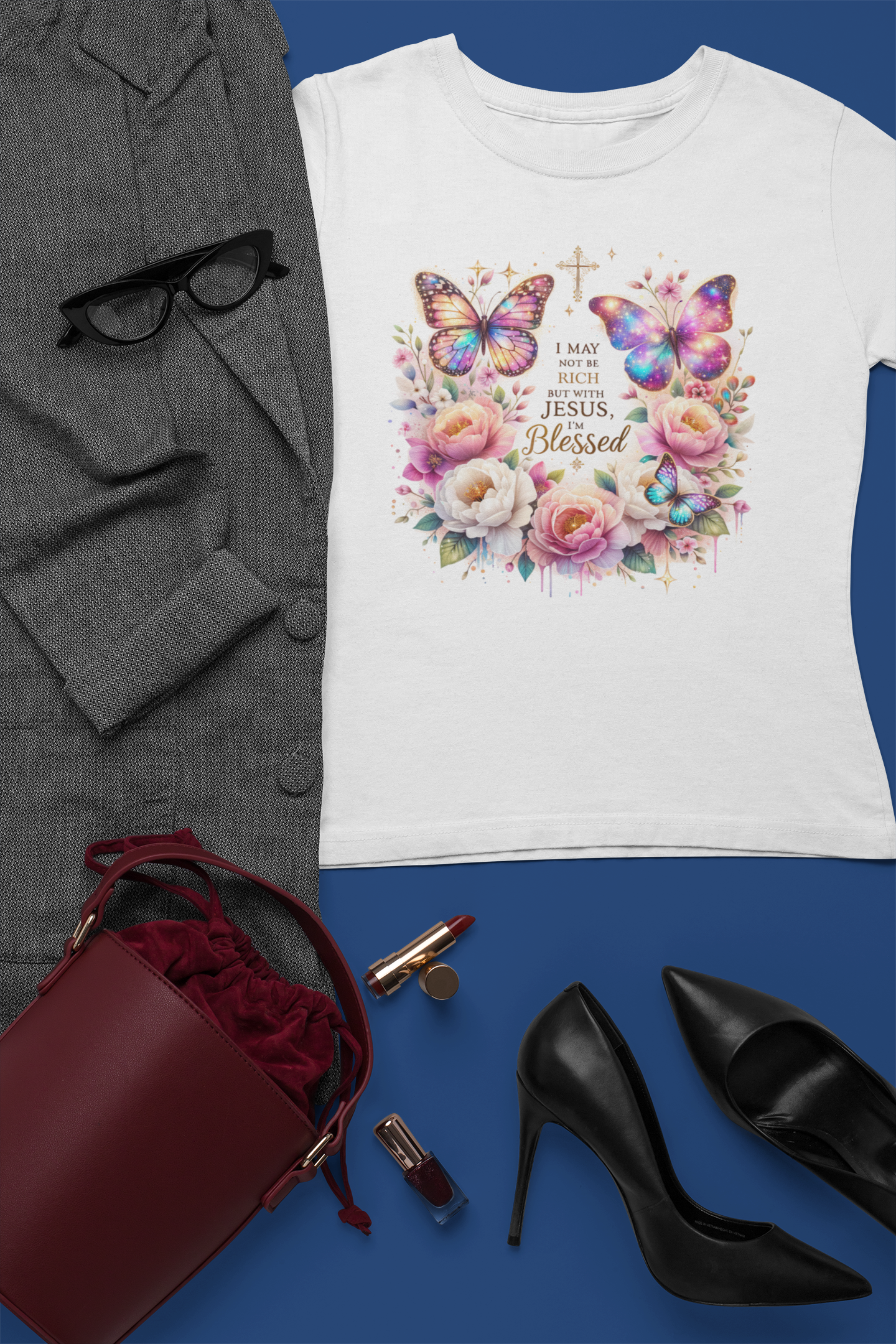 I MAY NOT BE RICH BUT, WITH JESUS I'M BLESSED