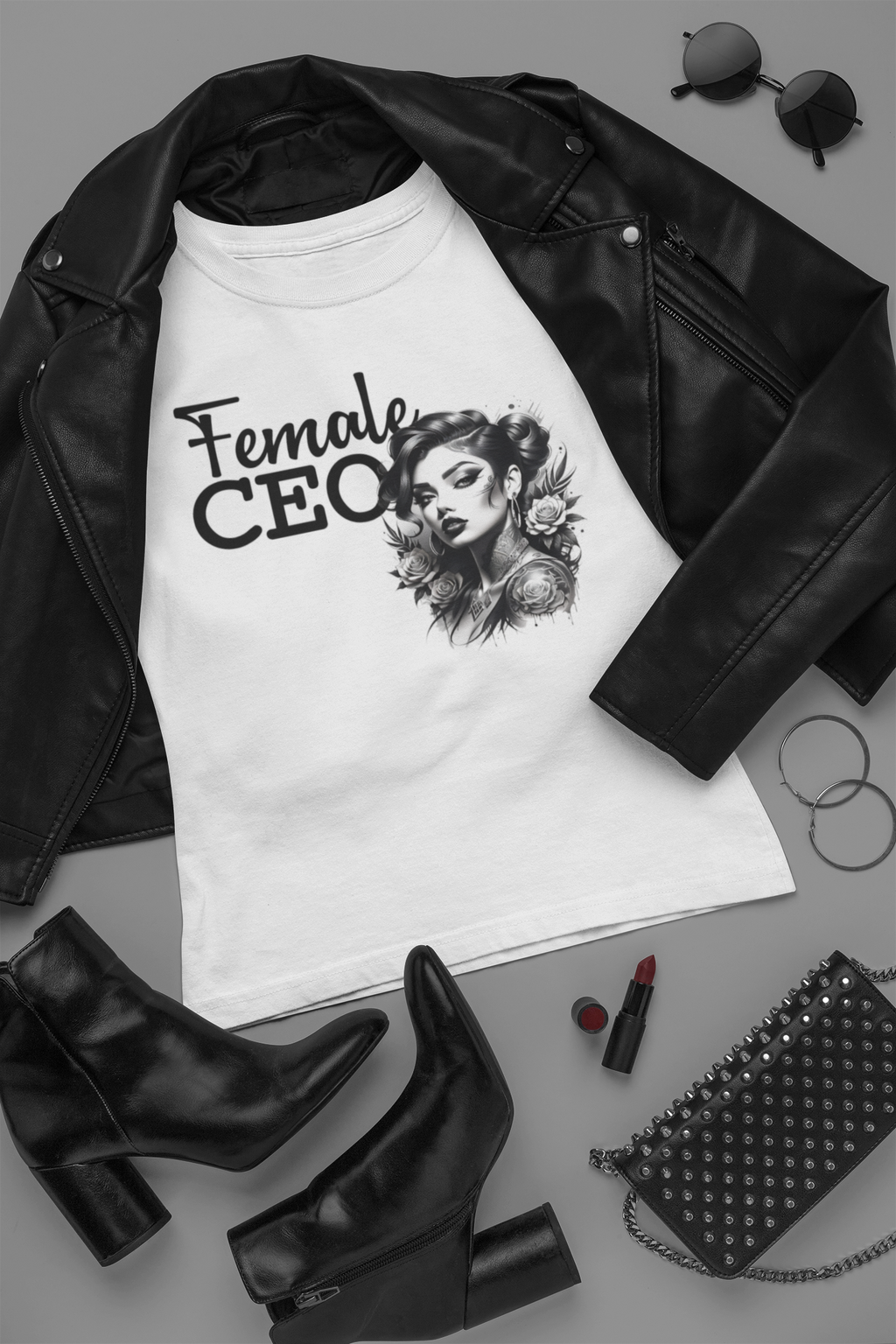 “Female CEO – Empowerment Graphic Tee for Bold Women”