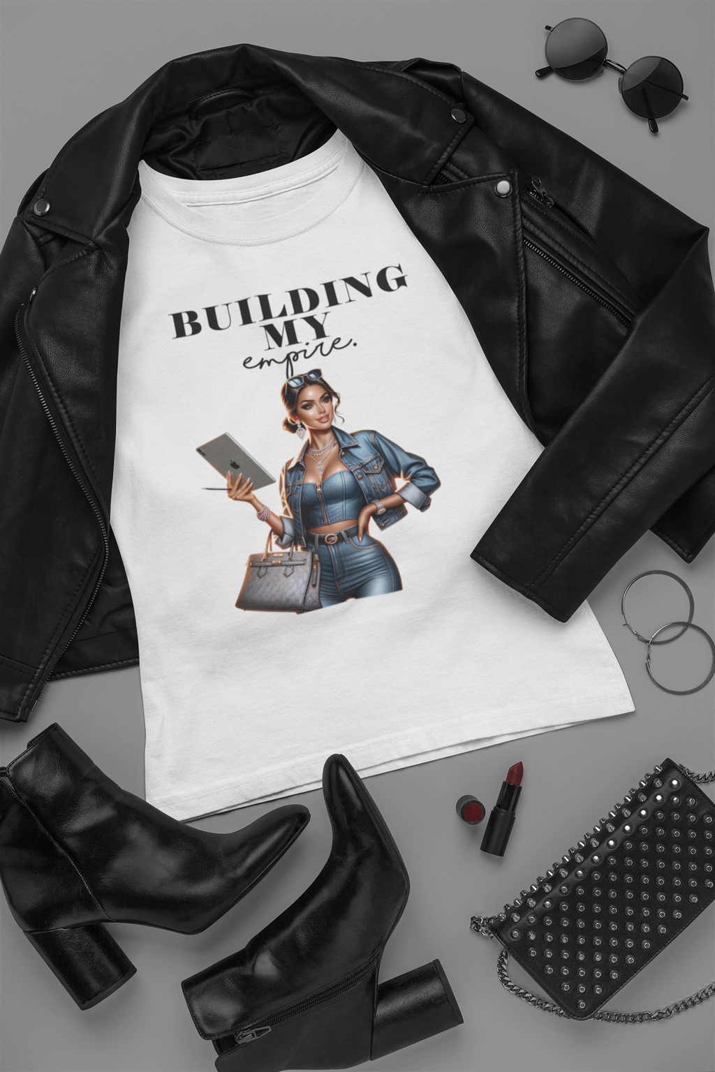 “Building My Empire” Graphic Tee – Boss Babe Entrepreneur Shirt | Empowerment Fashion