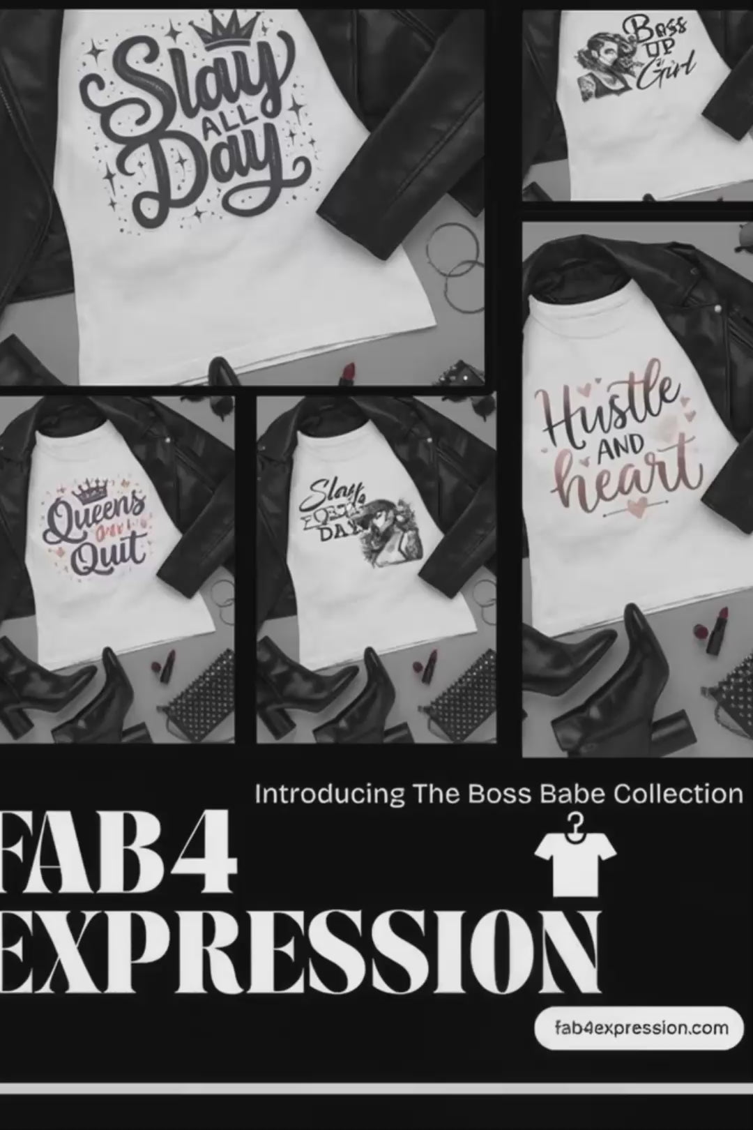 Load video:   Boss Up, Girl. Your New Favorite Tee is Here.  This is “Edgy, Empowered, Unapologetic – Apparel for Women Who Lead.” Meet the Boss Babe Collection — a lineup of bold, empowering tees designed for the women who lead with ambition, style, and unstoppable energy. Soft fabrics, fearless designs, and attitude built in. Be the vibe. Be the boss. Be the Babe.